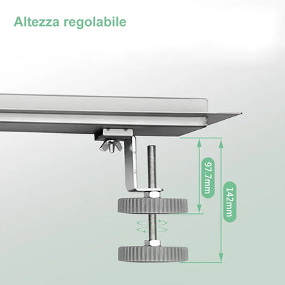 AICA ITALY Canaletta scarico doccia canalina scarico acciaio inox per box doccia a pavimento C tipo griglia