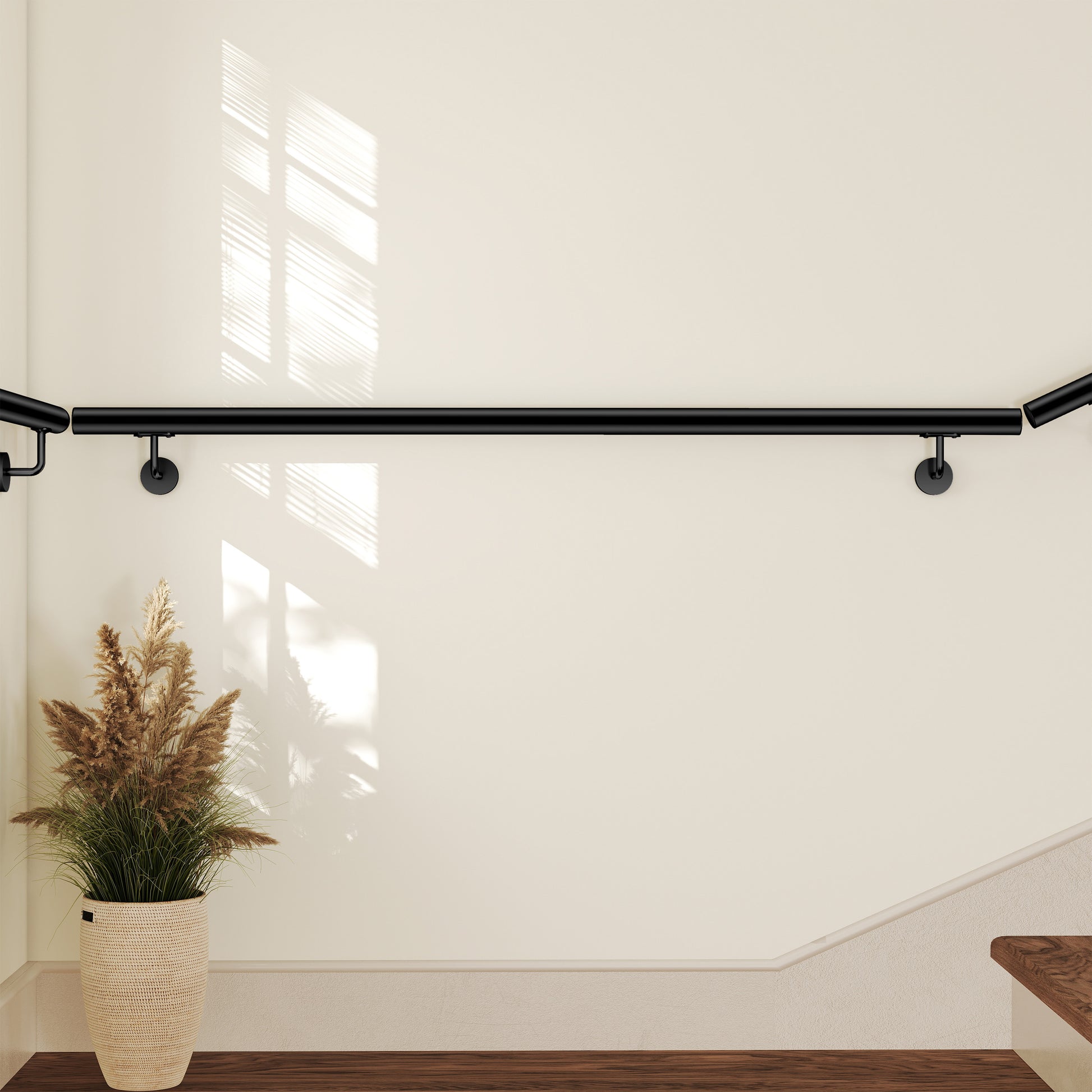 Corrimano Inox 304 nero opaco 80-100-120-150-180-200-220-240 cm per Scale Interne ed Esterne