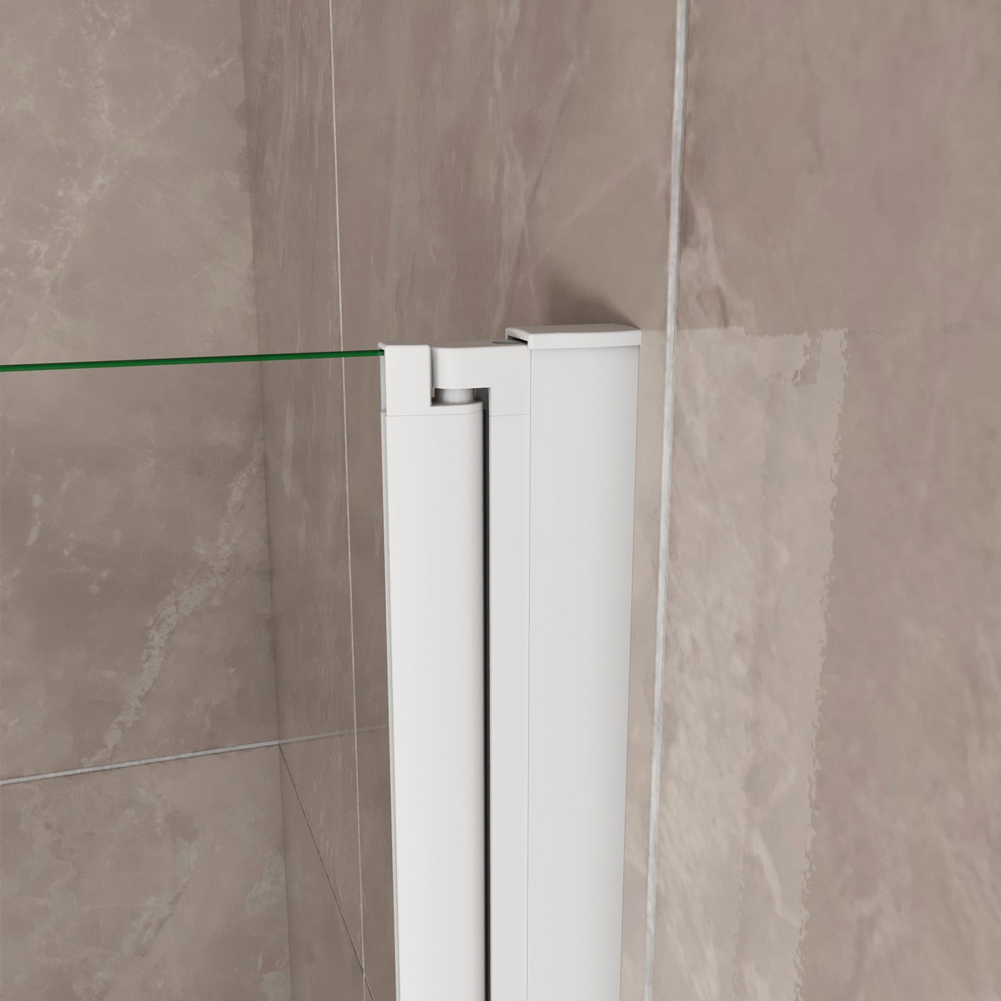 Sopravasca 90-120x140 cm Parete per Vasca da Bagno 2 Ante Movibili Montaggio Verso Destro Vetro 6 mm Temperato Anticalcare Serigrafia Bianca