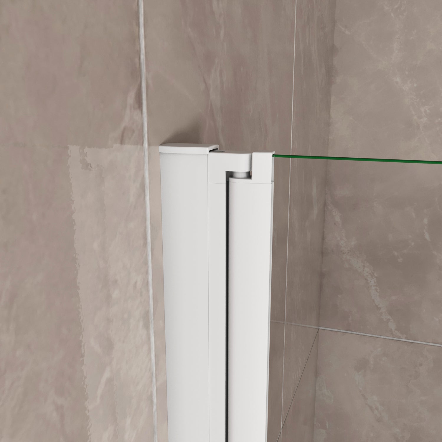 Sopravasca 90-120x140 cm Parete per Vasca da Bagno 2 Ante Movibili Montaggio Verso Sinistro Vetro 6 mm Temperato Anticalcare Serigrafia Bianca