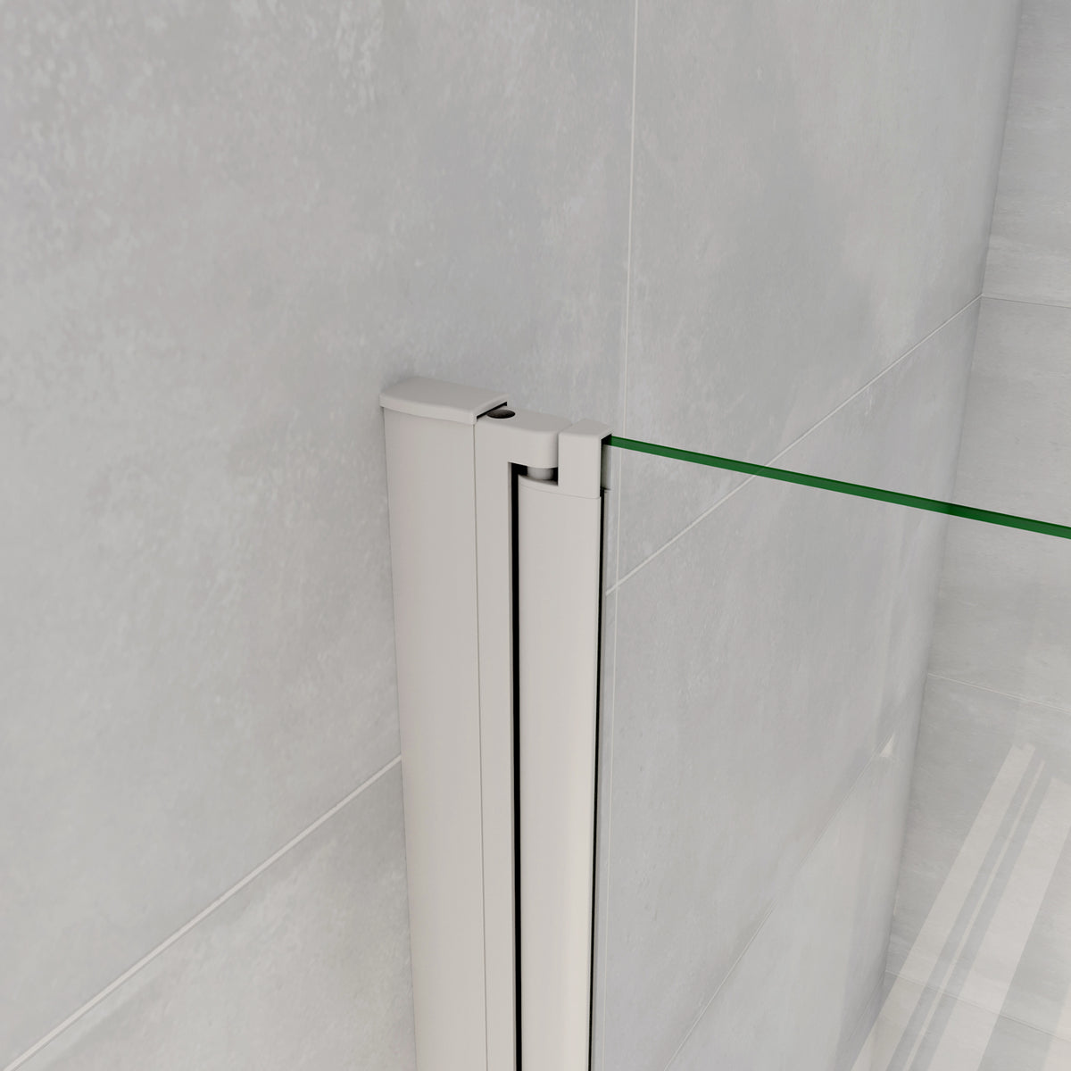 Aica 140 cm Sopravasca da Bagno Due Ante Mobili verso Sinistro/Destro Vetro 6mm Temperato Anticalcare Fascie Centrali in Serigrafato Bianco Opaco