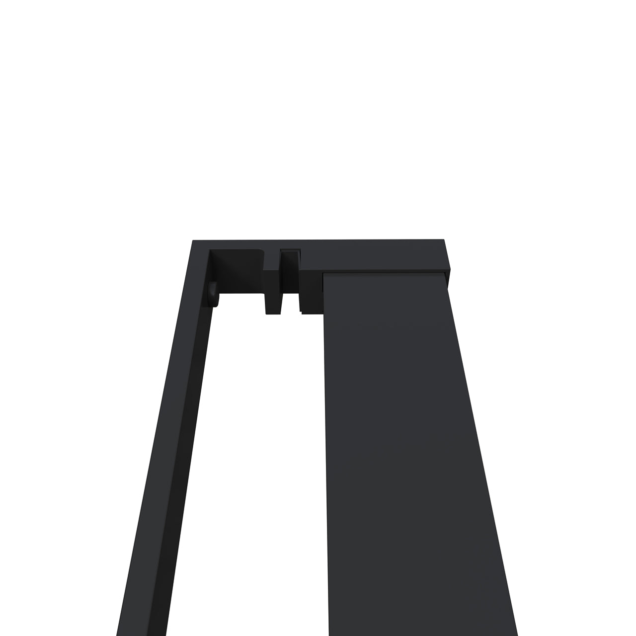 Mensola Doccia per Parete Doccia Walk in 80/90/100/120 cm Alluminio Cromo Lucido/Nero Opaco Porta-asciugamani Adattabile Vetro da 8 mm