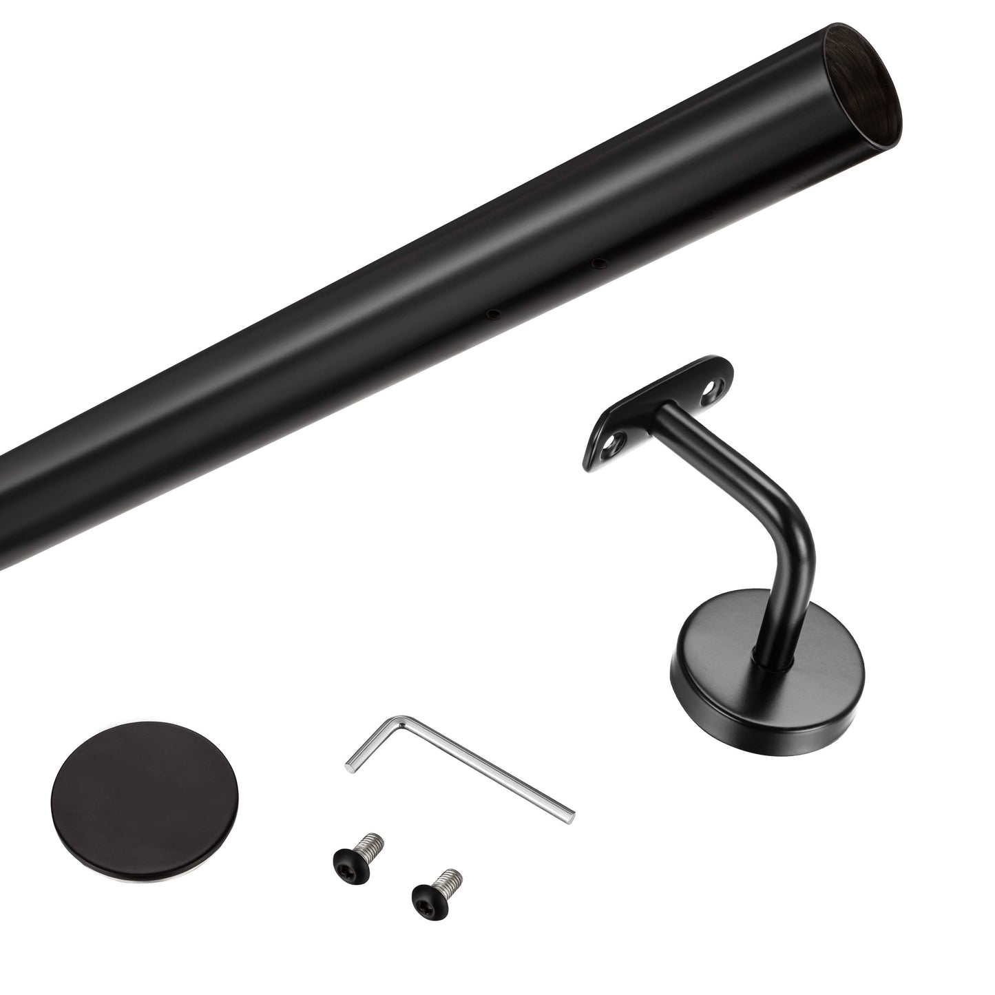 Corrimano Inox 304 nero opaco 80-100-120-150-180-200-220-240 cm per Scale Interne ed Esterne