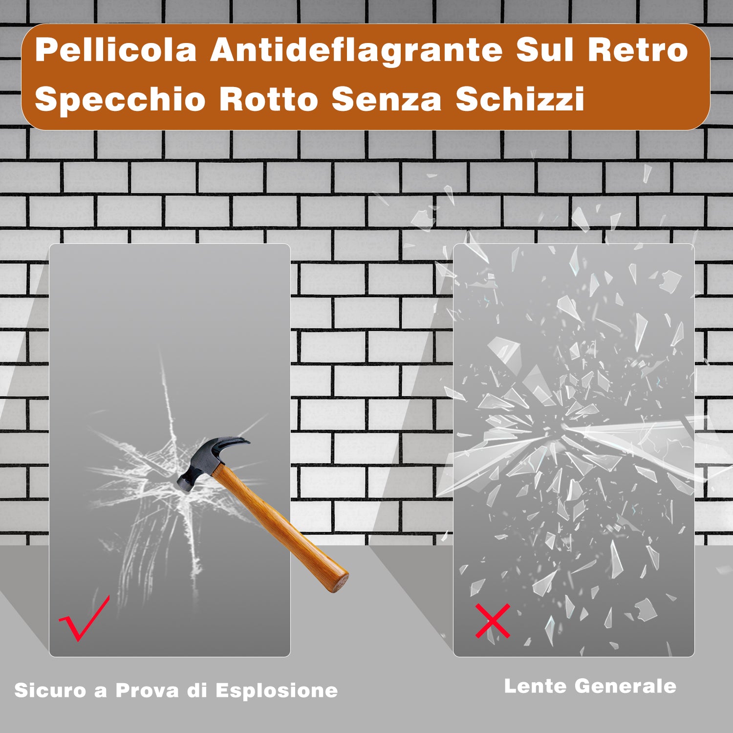 AICA 80-120 x 60-70 Specchio da bagno con LED|Rettangolare|Touch|Memoria|Dimmerabile|Retroilluminato
