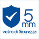 5mm Vetro di Sicurezza