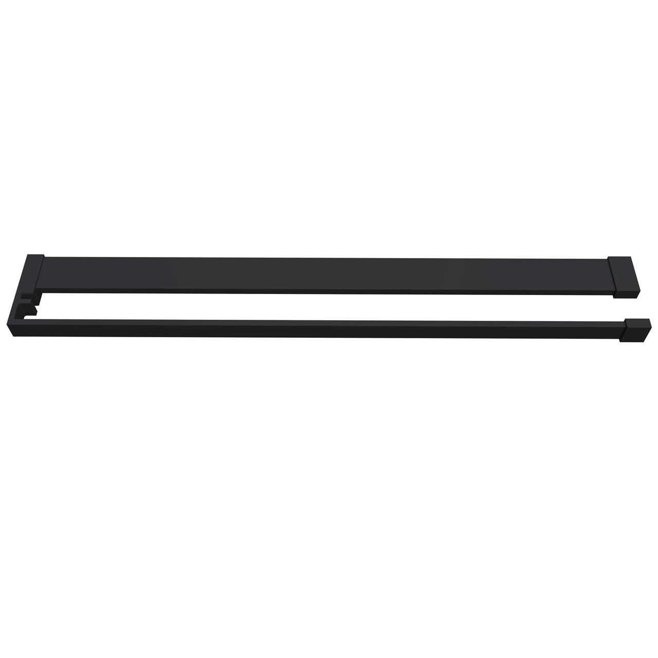 Mensola Doccia per Parete Doccia Walk in 80/90/100/120 cm Alluminio Cromo Lucido/Nero Opaco Porta-asciugamani Adattabile Vetro da 8 mm