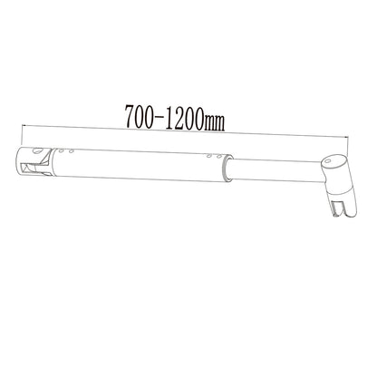 Walk in Doccia Due Pareti Vetro 8mm Temperato Anticalcare Antifrantumi Fascia Opaca Barra Stabilizzatrice Nera Opaca
