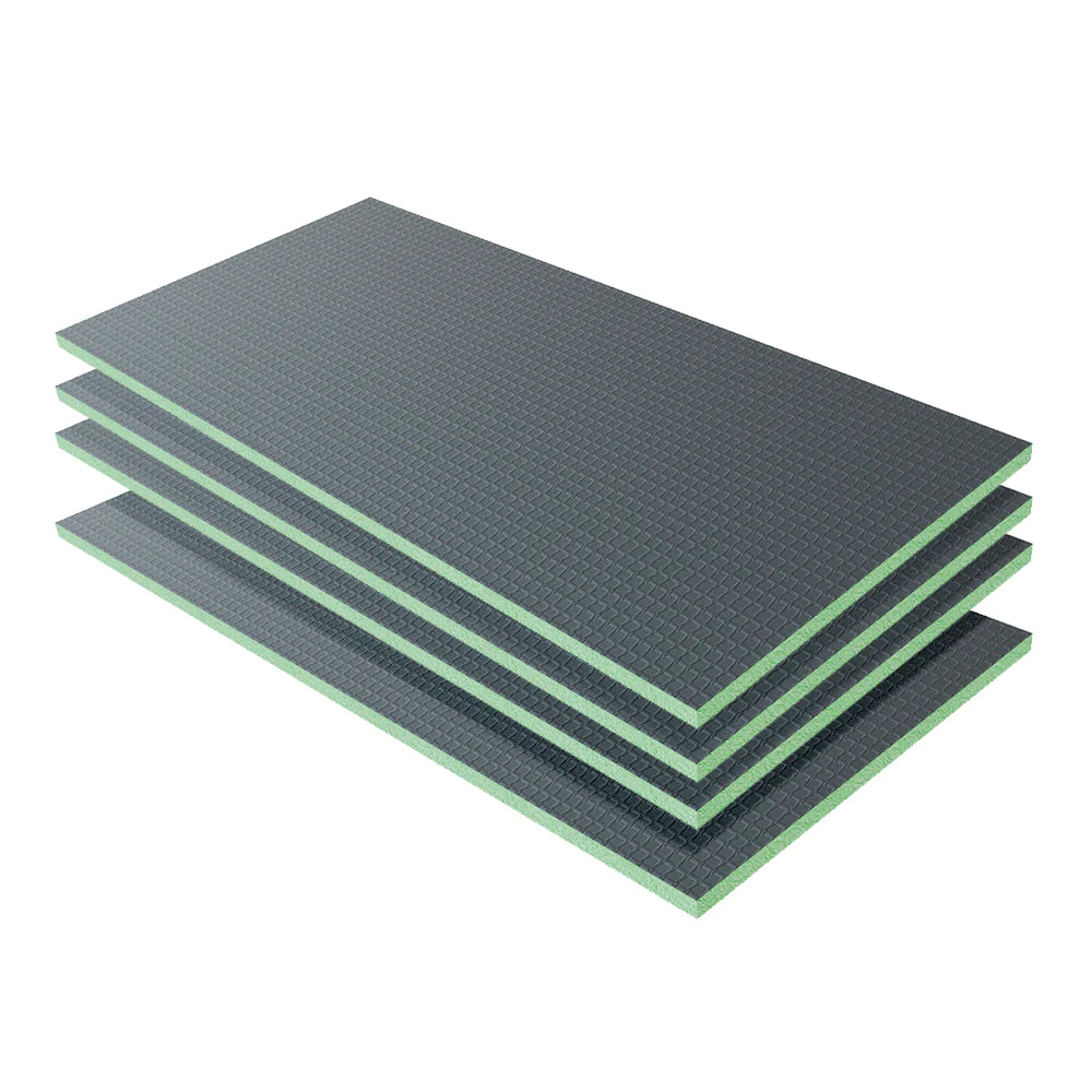 Pannello di Costruzione da Piastrellare in Estruso in Polistrirene Rigido per la Isolamento della Casa e del Bagno Varie Dimensioni in set da 4/5 pz. 1250x600X25 mm (4 pezzi set)