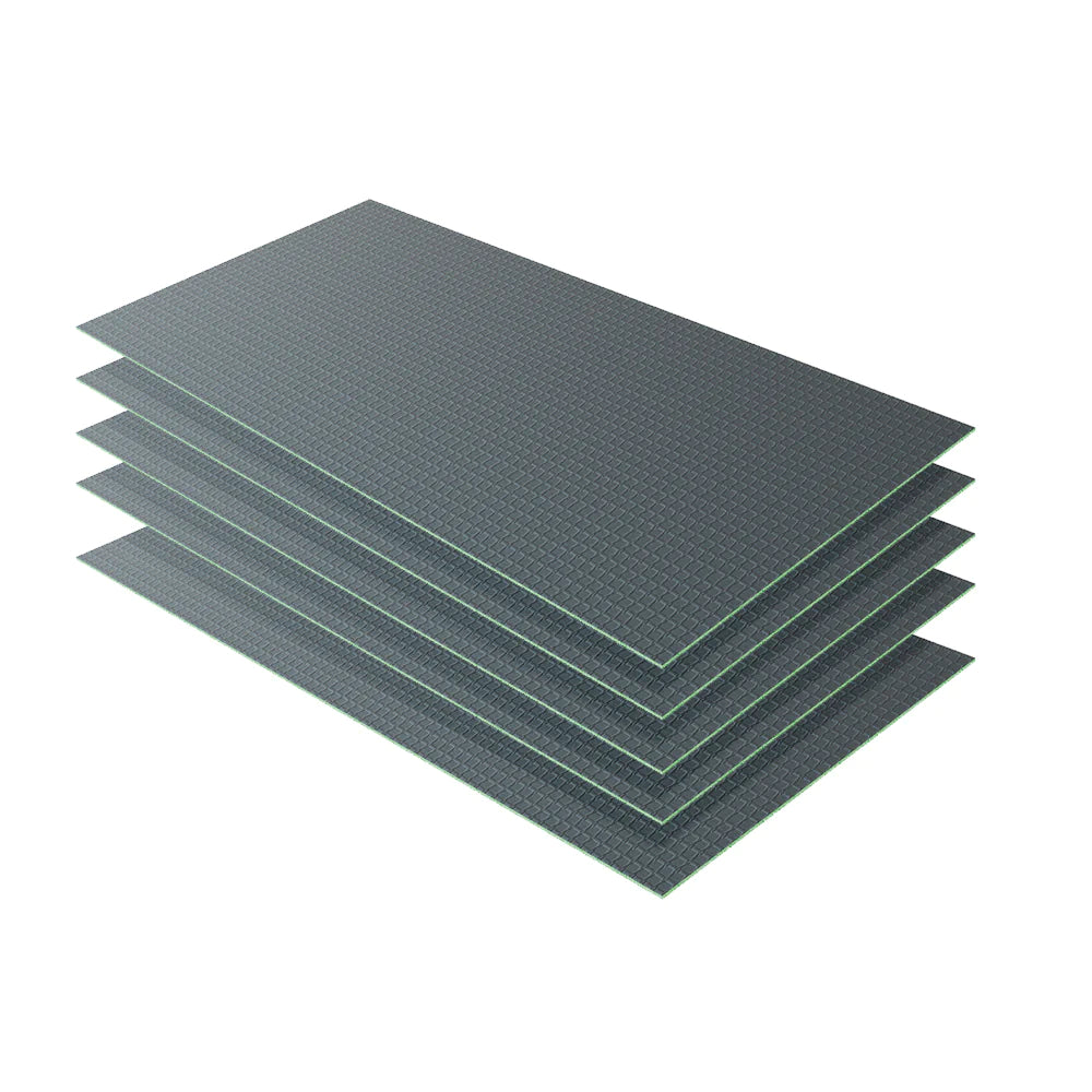 Pannello di Costruzione da Piastrellare in Estruso in Polistrirene Rigido per la Isolamento della Casa e del Bagno Varie Dimensioni in set da 4/5 pz. 1250x600X6 mm (5 pezzi set)