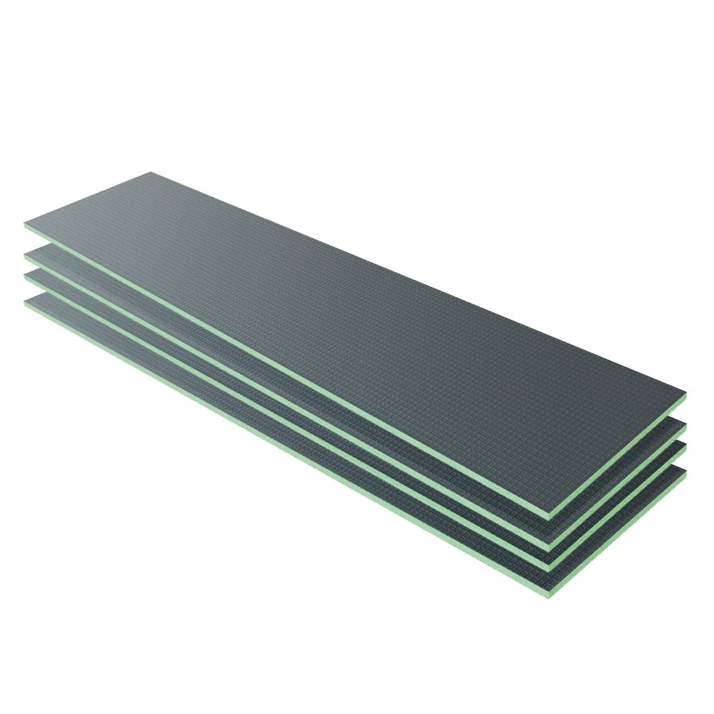 Pannello di Costruzione da Piastrellare in Estruso in Polistrirene Rigido per la Isolamento della Casa e del Bagno Varie Dimensioni in set da 4/5 pz. 2500x600X25 mm (4 pezzi set)