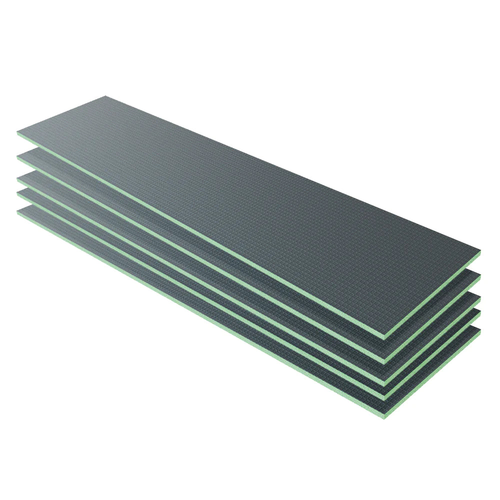 Pannello di Costruzione da Piastrellare in Estruso in Polistrirene Rigido per la Isolamento della Casa e del Bagno Varie Dimensioni in set da 4/5 pz. 2500x600X25 mm (5 pezzi set)
