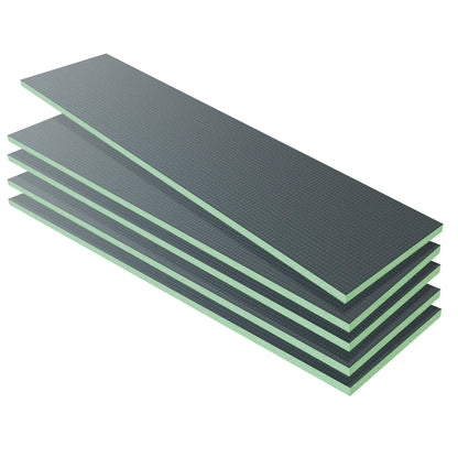 Pannello di Costruzione da Piastrellare in Estruso in Polistrirene Rigido per la Isolamento della Casa e del Bagno Varie Dimensioni in set da 4/5 pz. 2500x600X40 mm (5 pezzi set)