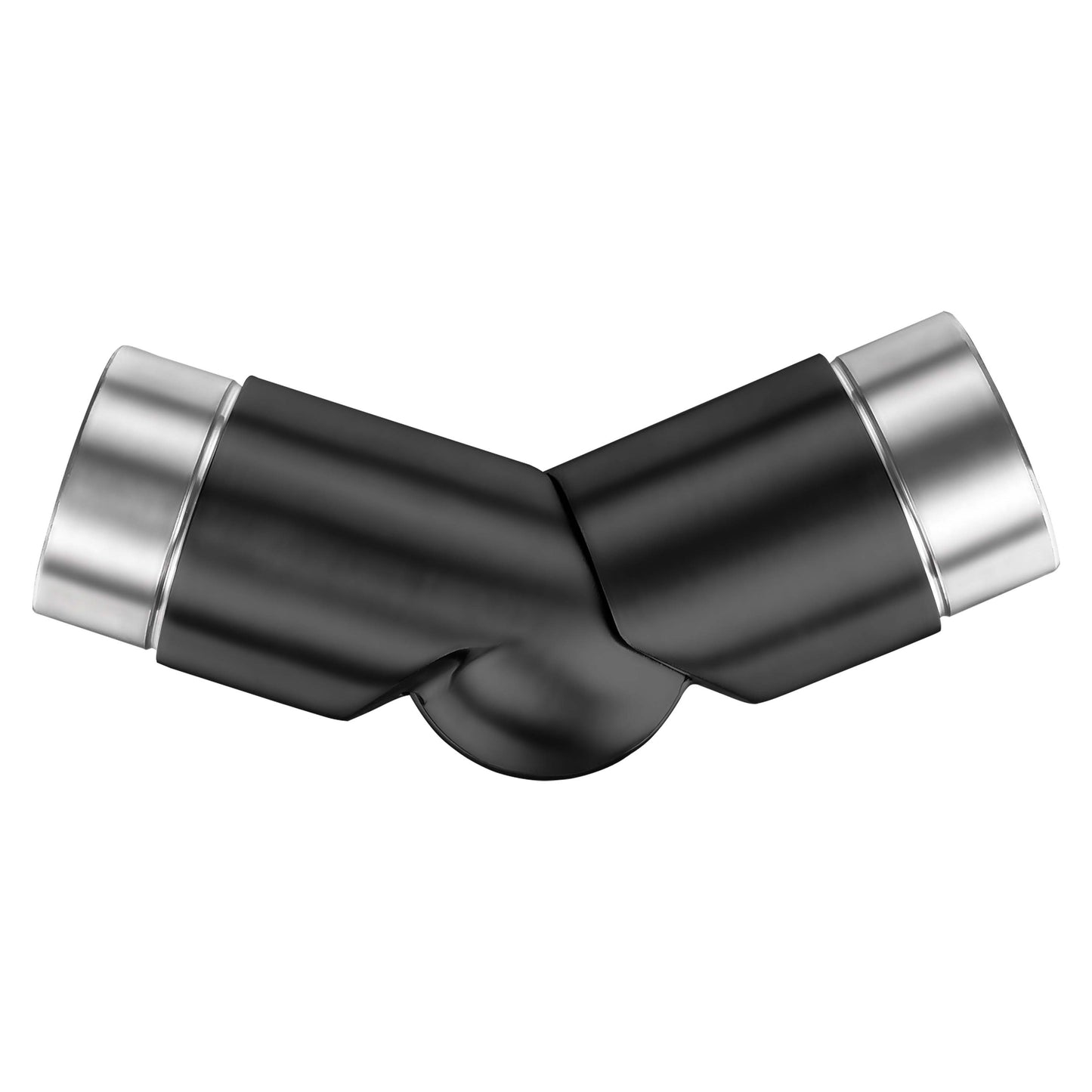 Connettore regolabile /Connettore dritto in acciaio inox 304 per corrimano Ø42.2/42.4mm parete Black Connettore regolabile#Black