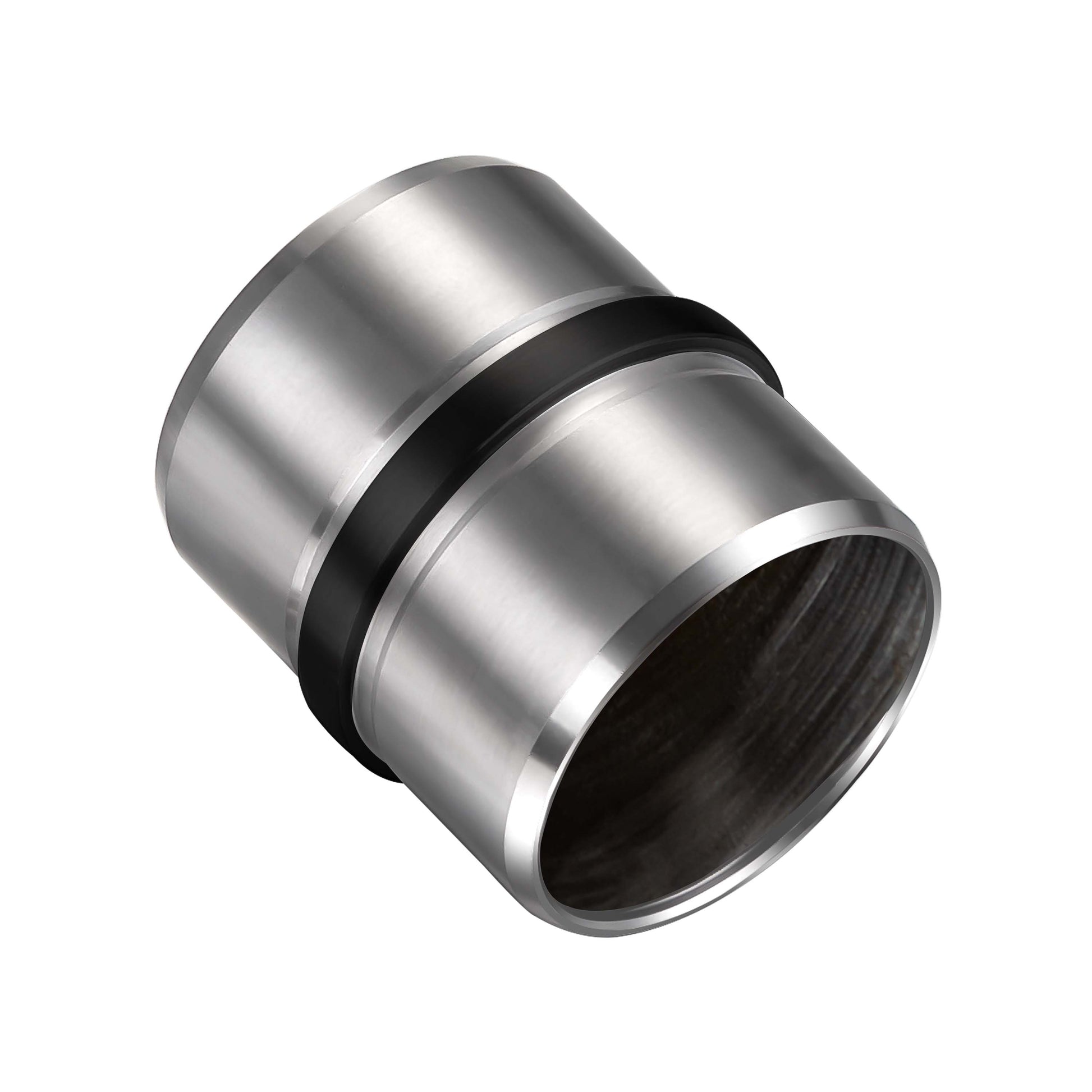 Connettore regolabile /Connettore dritto in acciaio inox 304 per corrimano Ø42.2/42.4mm parete#Black