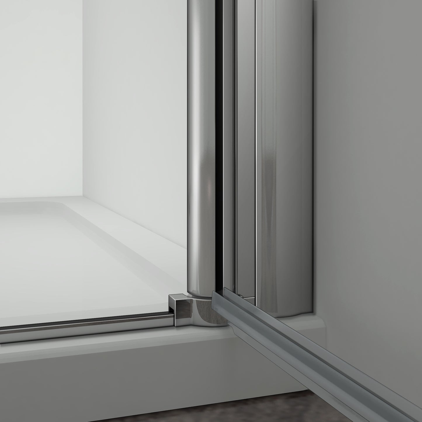 Aica 187/197 cm Box Doccia Angolare Doppia Porta a Battente Rotazione Di 180 Gradi In Vetro Temperato 6mm Anticalcare Trasparente