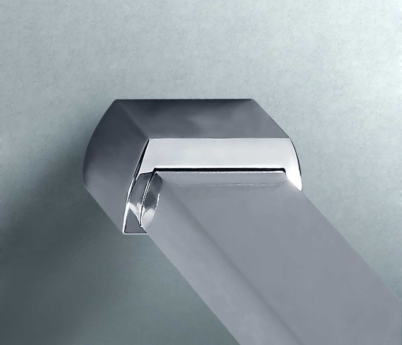 Aica Walk In Parete Per Doccia Alta 2M Vetro 8mm Temperato Trasparente Anticalcare