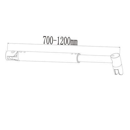 Box Doccia Walk In Parete Fissa in Vetro Temperato da 10 mm Trasparente Anticalcare Barra Stabilizzatrice Cromo Lucido