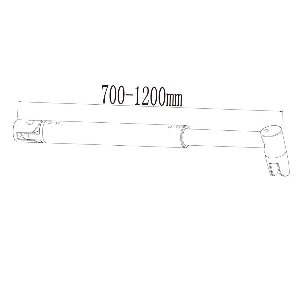 Aica 200cm Parete Per Doccia Walk In Vetro Temperato Trasparente Anticalcare 10mm Con Barra Stabilizzatrice Dimensioni Multiple