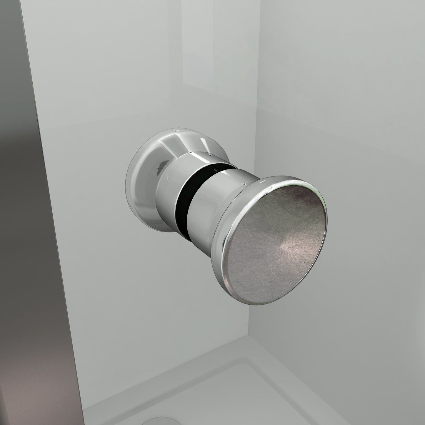 Aica 185 cm Box Docica Angolare Porta Scorrevole a Soffietto Vetro Temperato Trasparente Telaio Cromo Lucido varie dimensioni