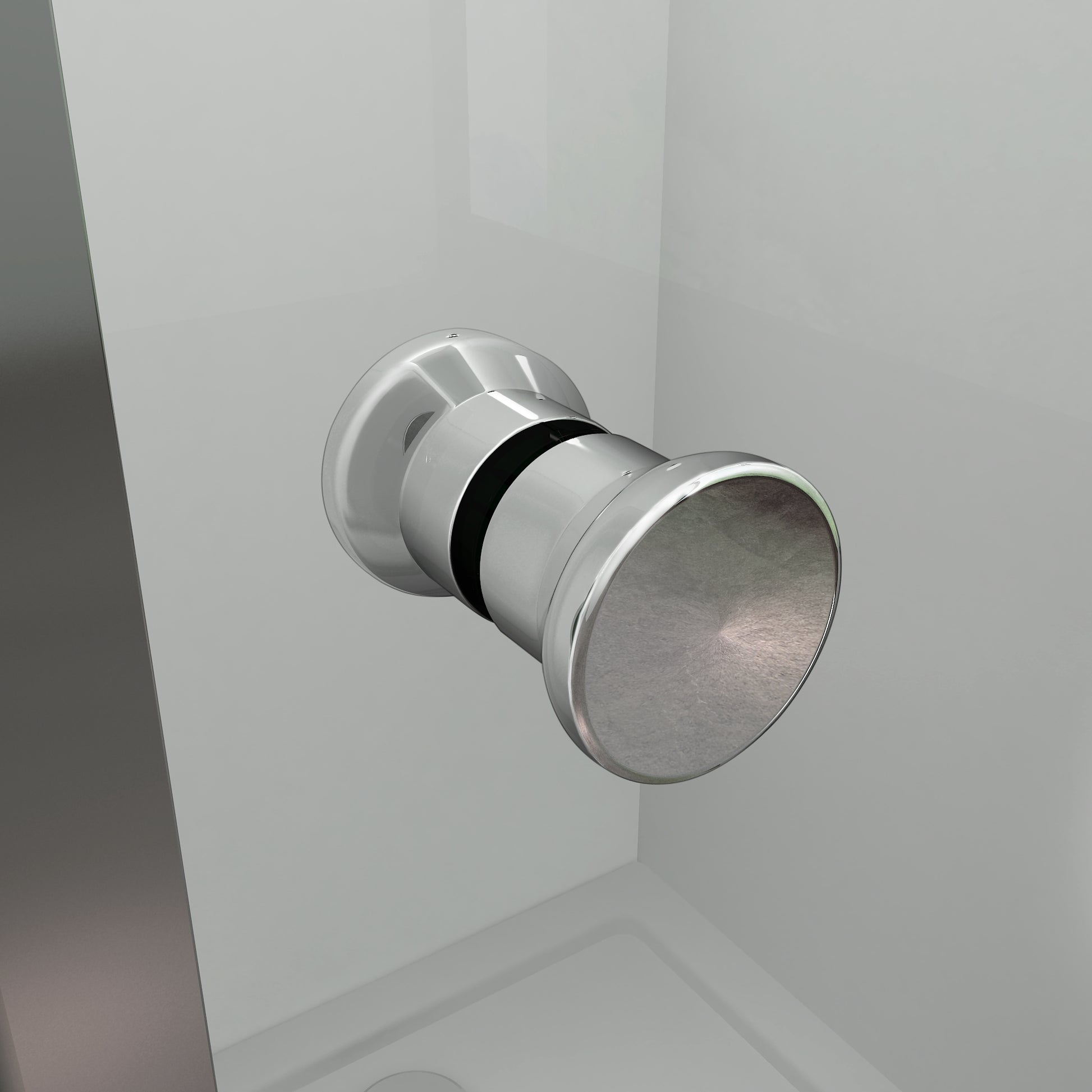 Aica 185 cm Box Docica Angolare Porta Scorrevole a Soffietto Vetro Temperato Trasparente Telaio Cromo Lucido varie dimensioni