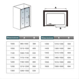 Box Doccia Per Nicchia Porta Scorrevole Ingresso Destro Vetro 8 mm Temperato Satinato Opaco Anticalcare 195cm - Consegna gratuita