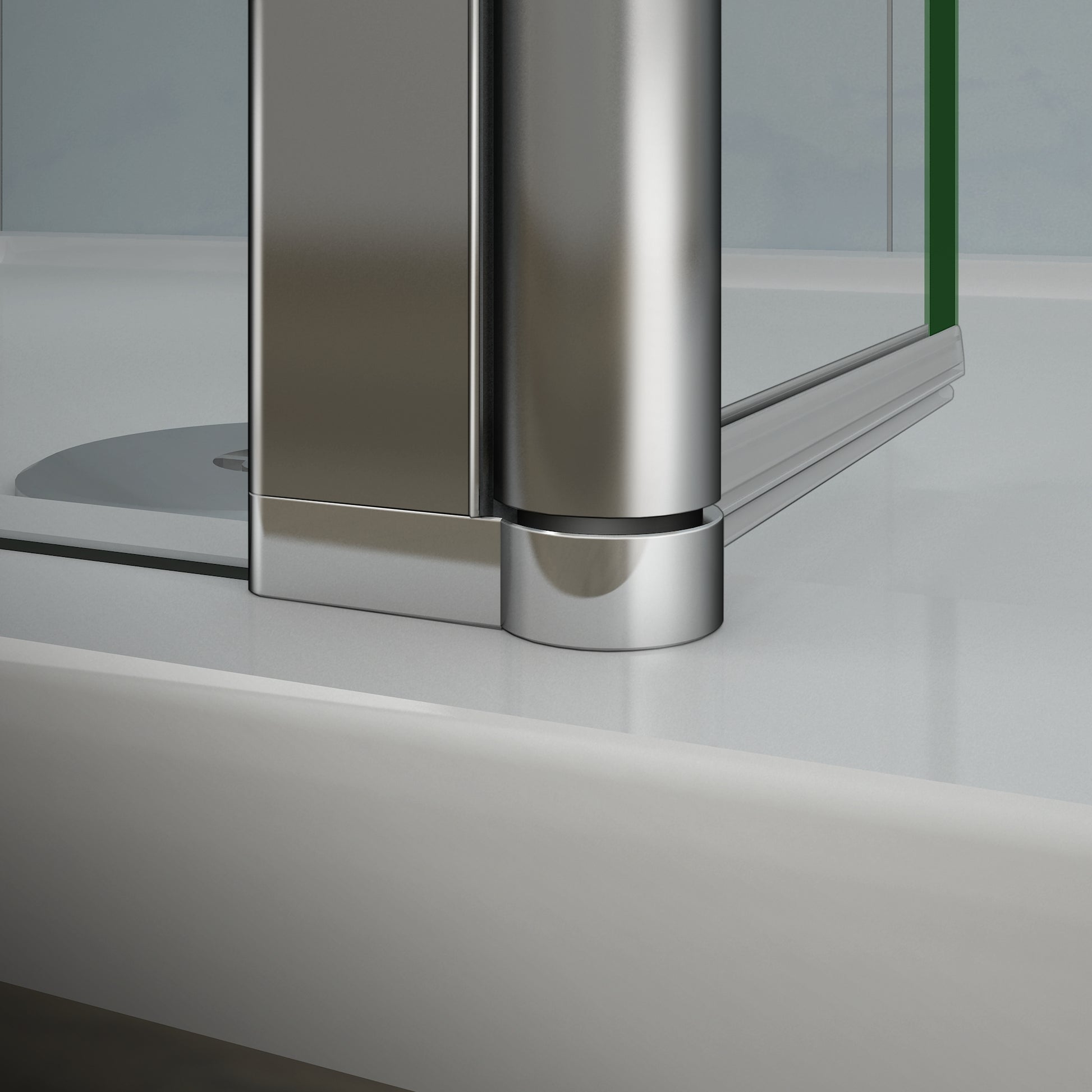 H.200 cm Aica Parete Per Doccia Walk In Con 30/40cm Paretina Mobile Vetro 8mm Temperato Trasparente Anticalcare Con Barra Stabilizzatrice Regolabile 70-120cm