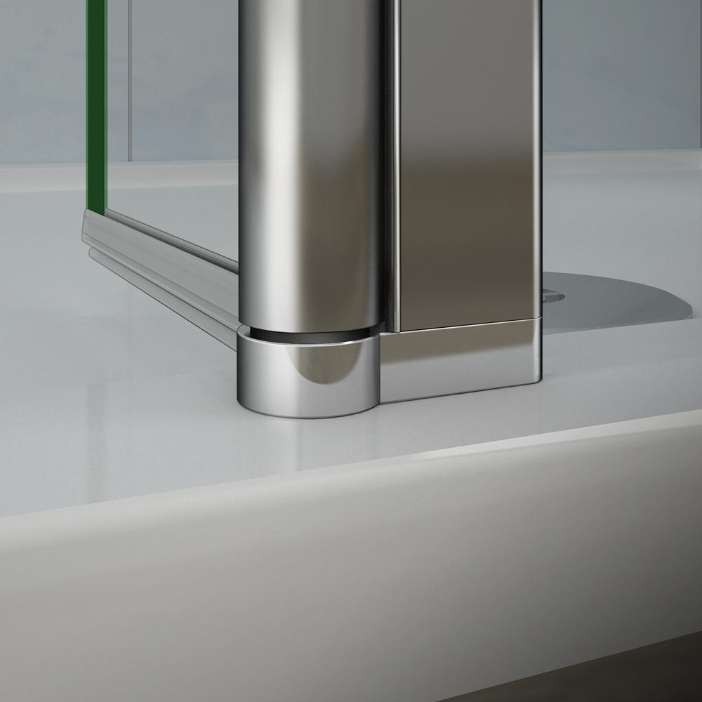 Aica Paretina movibile per Walk In Altezza 190/200 cm Parete Per Doccia Vetro Temperato Trasparente da 8 mm Anticalcare Telaio Cromato Lucido