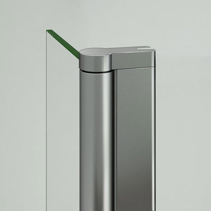 Aica Paretina movibile per Walk In Altezza 190/200 cm Parete Per Doccia Vetro Temperato Trasparente da 8 mm Anticalcare Telaio Cromato Lucido