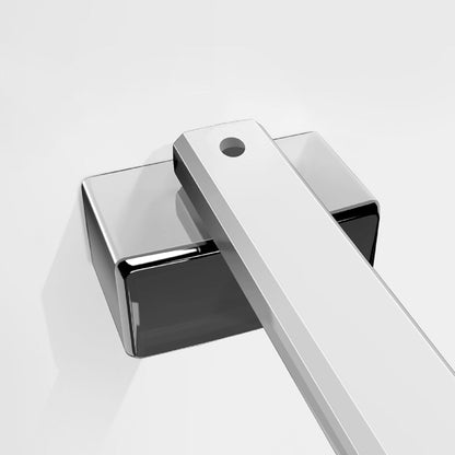 Box doccia walk-in Aica altezza 200 cm a parete in vetro temperato trasparente anticalcare removibile con barra stabilizzatrice da 45 cm o senza barra di supporto