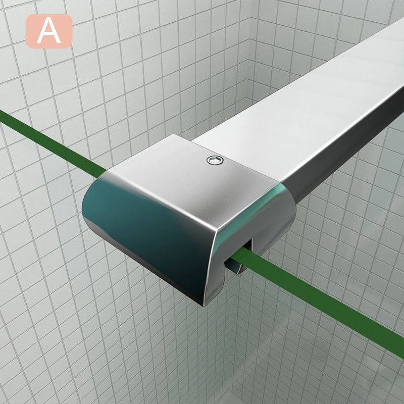 Aica Barra Stabilizzatrice Rinforzante Per Box Doccia Alluminio Cromato