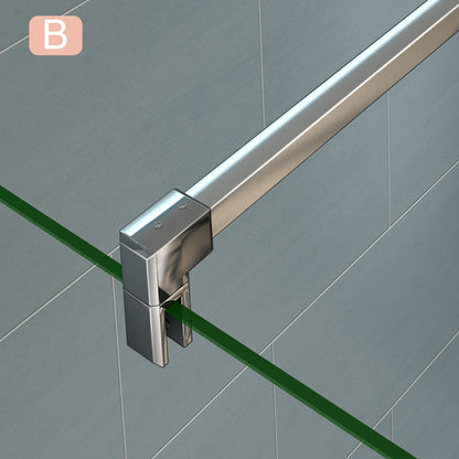 Aica Barra Stabilizzatrice Rinforzante Per Box Doccia Alluminio Cromato