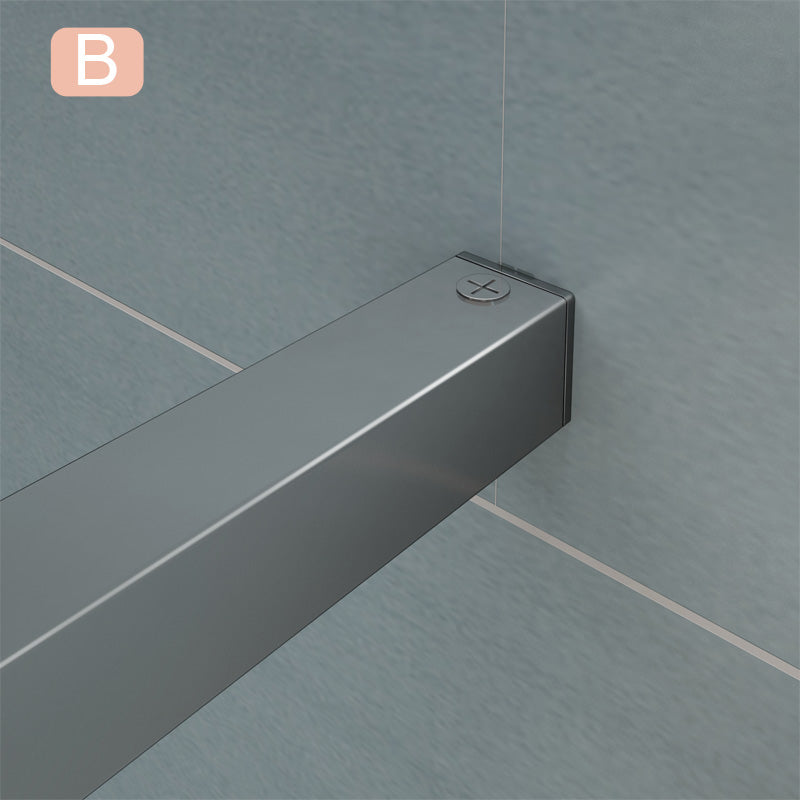 Aica Barra Stabilizzatrice Rinforzante Per Box Doccia Alluminio Cromato