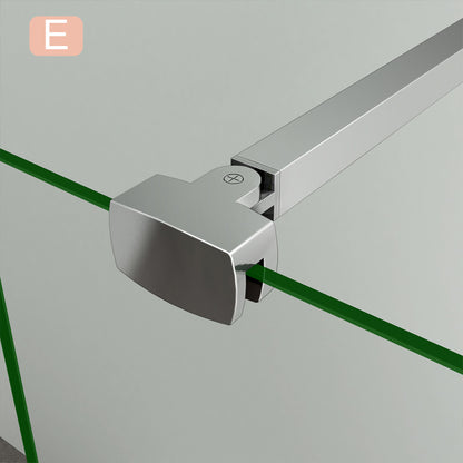Aica Barra Stabilizzatrice Rinforzante Per Box Doccia Alluminio Cromato