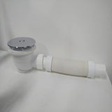 Aica Piatto Doccia Semicircolare Dimensioni Multiple In Marmo Minerale e Resina Mista Ultraslim Bianco Lucido Con Plinto Antiscivolo Antibatterico - Consegna gratuita
