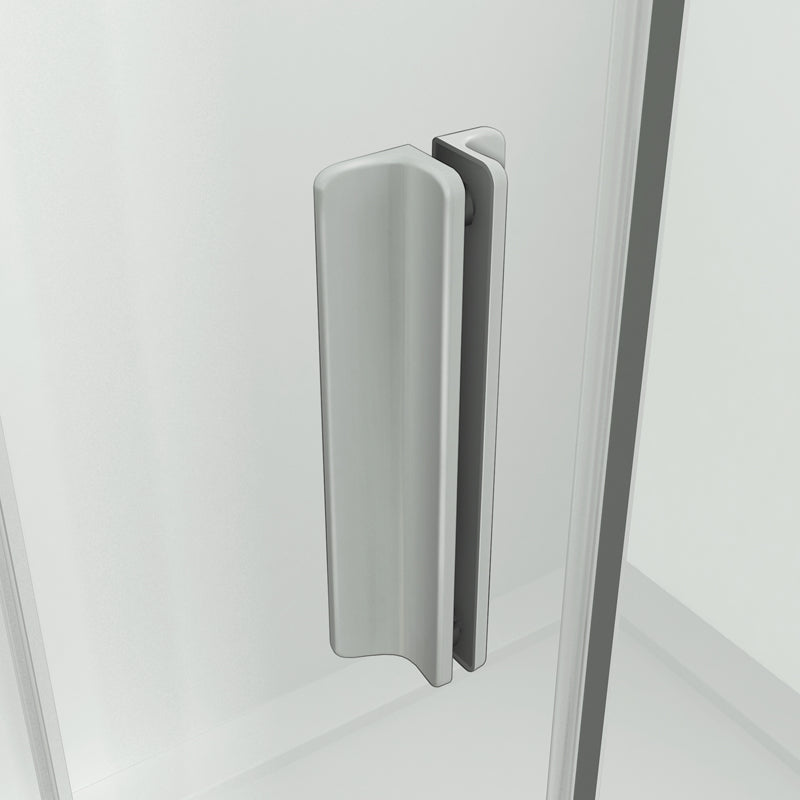 Aica Box Doccia Per Nicchia Porta Scorrevole Telaio In Alluminio Elettroforesi Vetro Temperato Trasparente 6mm